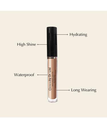 EPILYNX by Dr. Liia Vegan Moisturizing Long Lasting Lip Gloss - Satin & Glitter - Allergen Free for Sensitive Skin - Glossy Terra - Buy Online on GoSupps.com