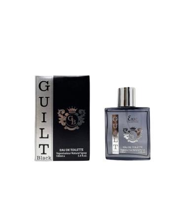 Cologne for Men Guilt Black Natural Spray Classic Long Lasting Scent Wonderful Fragrance Gift Eau De Toilette Perfume Daily Use 3.4 Fluid Ounce (Pack of 1) Guilt Black 3.4 Fl Oz (Pack of 1)