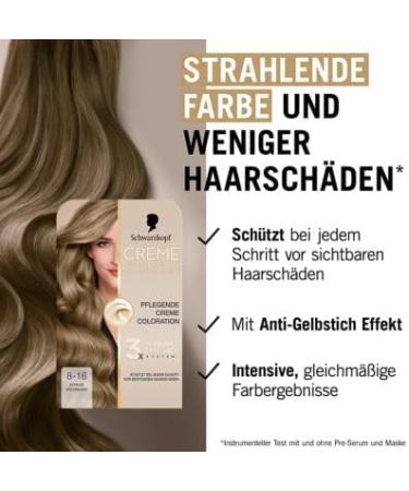 handle Coloration 816 cool ash blonde 2 x 182 ml sustainable hair dye with serum and hair mask protects against visible hair damage for 100 gray coverage - Buy Online on GoSupps.com