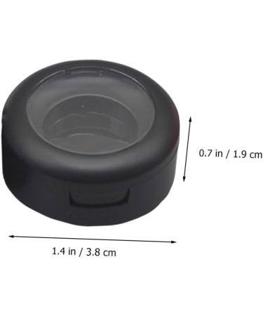 POPETPOP 10 Sets Boxes Eye Shadow Box Mini Containers Eyeshadow Sample Holders Empty Eyeshadow Case Cream Box 3.8X3.8X1.9CM Black 1 - Buy Online on GoSupps.com