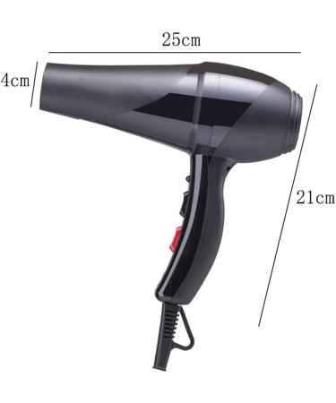 Professional Hair Dryer 2400W AC Motor Negative Ionic Technology Blow Dryer with 3 Heat & 2 Speed Setting and Cool Shot Button Concentrator Nozzle Included for Home and Salon Men and Women B Small - Buy Online on GoSupps.com