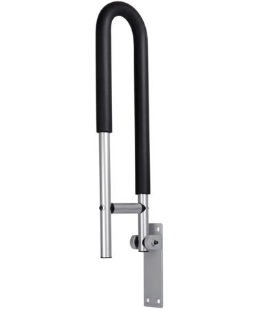 Handle Bathroom Grab Bar Flip-up Screw-in Toilet Safety Handrail Rail Hand Grip Armrest erly Disabled 23.62 * 2.36 * 7.87in