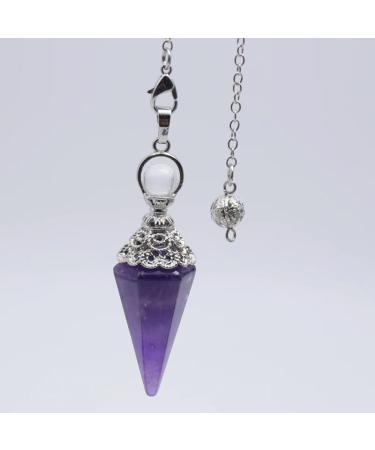 Shop Natural Stone Pendulum & 7 Chakra Necklace Premium Reiki Opal & Hexagonal Column Design for International Shipping - Buy Online on GoSupps.com