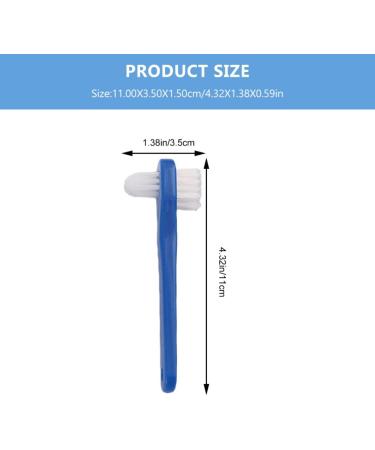 Artibetter Denture Cleaning Brush - Dual Head Toothbrush for False Teeth - Hard Bristles - Effective Denture Care - Buy Online on GoSupps.com