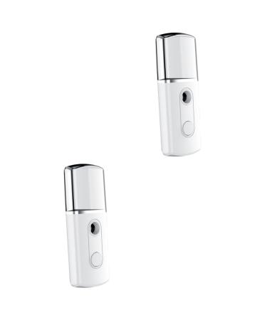 Baluue 2 Pcs Steamer Facial Mister Fashion Mist Sprayer Lociones Para Mujer Femally White