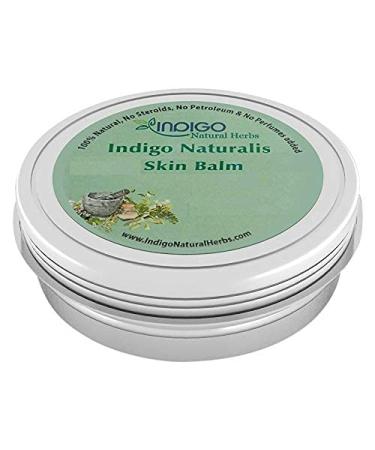 Indigo Naturalis Skin Balm 4 oz - Moisturizing Formula for Psoriasis, Eczema & Dry Skin Relief - With Vit E, Argan, Almond, Hemp Seed Oil - Aloe Vera & Shea Butter - 1 Pack - Buy Online on GoSupps.com
