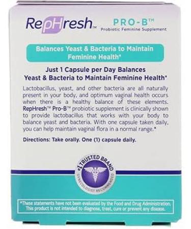 RepHresh Pro-B Vaginal Probiotic Supplement | 30 Count Bottle - Buy Online on GoSupps.com