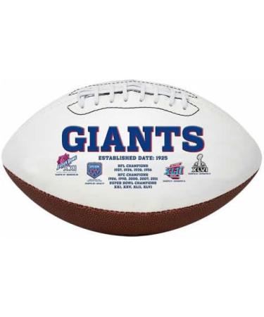 NFL Signature Series Team Full Size Footballs (All Team Options) New York Giants - Buy Online on GoSupps.com