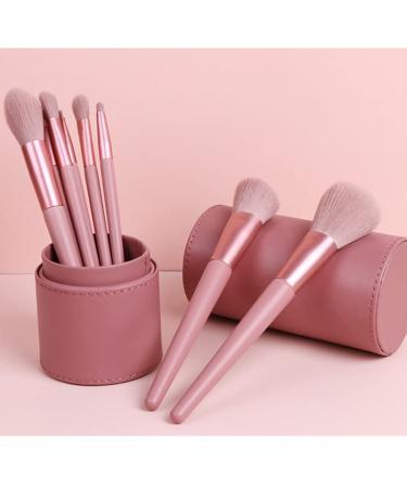 Premium Makeup Brush Set with PU Bucket Organizer - Soft Wood Handle & Concealer Brush - Complete Makeup Essentials - Buy Online on GoSupps.com