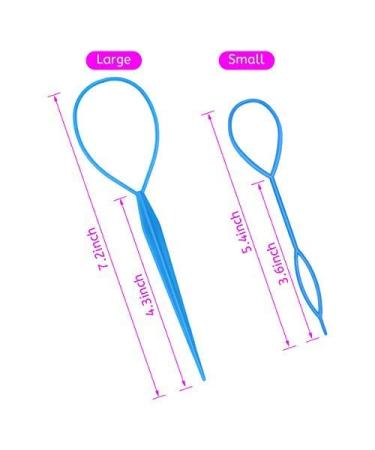 AHIER 4 Pairs Topsy Tail Hair Tool Set - Ponytail & French Braid Accessories - Buy Online on GoSupps.com