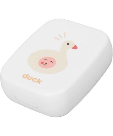 Travel Contact Lens Case Portable Contact Lens Box Kit Cute Little Duck with Tweezers for Woman for Outdoor - Buy Online on GoSupps.com
