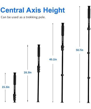 69 Camera Tripod - Patented 3-Way Swivel Portable Phone Stand - Professional Aluminum Alloy Monopod for Canon Nikon GoPro DSLR DV Smartphone - Buy Online on GoSupps.com