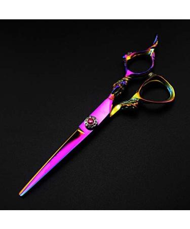 Hair Cutting Scissors 6 Inch Professional Japan 440c Rainbow Dragon Handle Cut Hair Scissors Haircut Thinning Barber Hair Cutting Shears Hairdresser Scissors Set - Buy Online on GoSupps.com