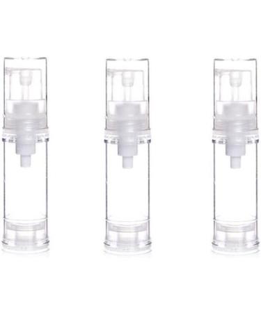 12Pcs Portable Empty Refillable Clear Plastic Airless Vacuum Pump Bottle Cosmetic Make-up Cream Lotion Sample Packing Toiletries Liquid Storage Container Vial Jars(10ml/0.34oz) 10ml/0.34 Ounce - Buy Online on GoSupps.com