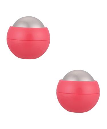 Beaupretty 2st hand massage ball stainless steel blind circulation promote lacrosse massage ball Face accessories Foot massager roller ball for the household massage device with ice roles soothing ABS