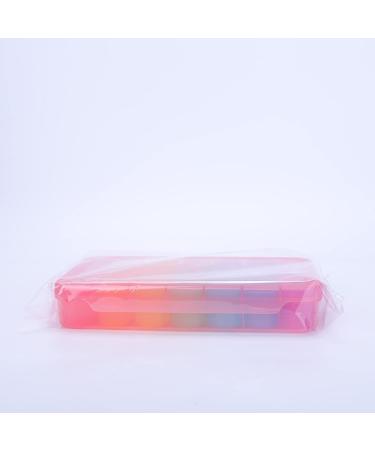 7-Day Pillbox with 3 Compartments - German Medication Organizer for Daily Use (Pink) - Ideal for Tablets & Vitamins - Buy Online on GoSupps.com