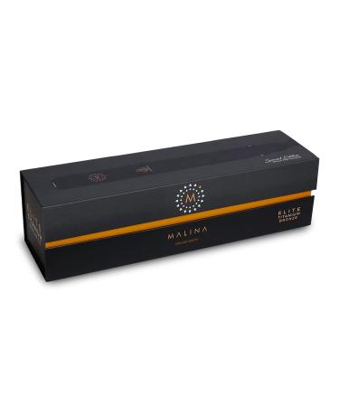 Malina Elite Titanium Bronze Hair Straightener - 100% Pure Titanium Flat Iron | Best Black Styling Tool for Smooth Sleek Hair - International Shipping Available - Buy Online on GoSupps.com