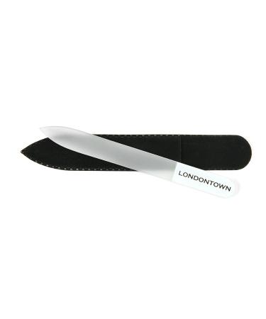 LONDONTOWN White Glass Nail File & Care Tool - Professional Nail Care at Home - Buy Online on GoSupps.com
