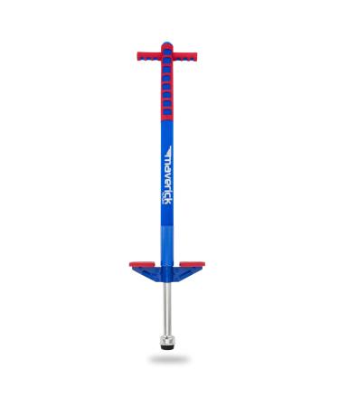 Flybar Foam Maverick Pogo Stick for Kids Ages 5+, Weights 40 to 80 Pounds by The Original Pogo Stick Company Red/Blue