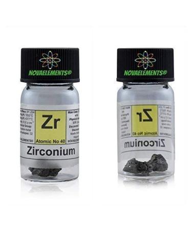 Novaelements Cubic Zirconia Element 40 ZR Pure Champion 2 g 99.95% in Glass Bottle with Label