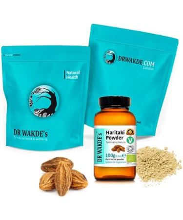 Organic Haritaki Powder - 100g | Pure Raw & Dried | Ayurvedic Herb by Dr. Wakde | Vegan | Same Day Dispatch - Buy Online on GoSupps.com