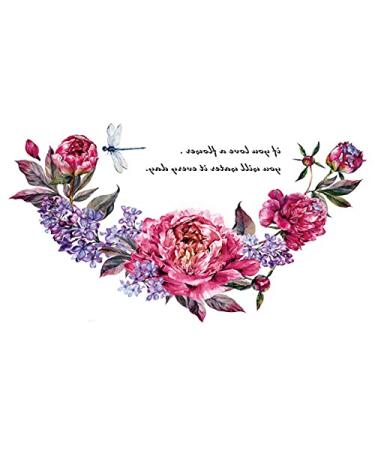 Large Mandala Chest & Waist Temporary Tattoo Sticker Set for Women - 8 Sheets - Buy Online on GoSupps.com