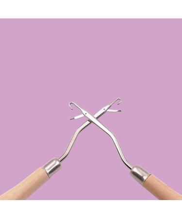 2 Pcs Bent Latch Hook Tool for Dreadlocks & Carpet Making - Crochet Knitting Needle for Hair Extension - Buy Online on GoSupps.com
