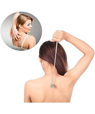 Voarge 2-Piece Stainless Steel Back Scratcher - Extendable Telescopic Design for Ultimate Comfort - Perfect for Head & Back Relief - Shop Internationally! - Buy Online on GoSupps.com