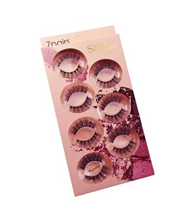 Buy ShidiShangpin 7 Pair 3D False Eyelashes - Natural Soft Handmade Thick & Long - Includes Eyelash Tweezers | International Shipping Available - Buy Online on GoSupps.com