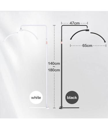 Toyshi Eyelash LED Floor Lamp - Beauty Skincare Lighting for Lash Extensions, Eyebrows, and Filming Content Creation - Black - Buy Online on GoSupps.com