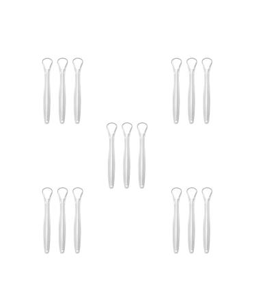 Tongue scraper 5-Set 3 pieces for fresh breathprints wear-resistant rust-free for adults multi-purpose mouth cleaning tools hollowing out 5 sets (multi-colored)