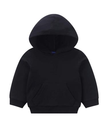 Taigood Boys Hoodie Girls Sweatshirt Spring Winter Warm Top for Kids Baby Hoody and Jumper for 1-7 Yesrs 6-7 Years Black