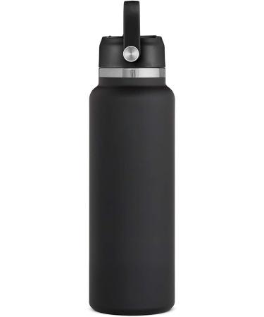 CHEETAH Replacement Straw Lid for Hydroflask Wide Mouth - Black, Fits 12-64oz Bottles, Includes Straws Brush - Compatible with Other Brands - Buy Online on GoSupps.com