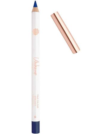 Wakeup SRL Wakeup Cosmetics True Color Eyeliner 2in1 Eyeliner and Kajal Pencil with a Soft Texture and Full Colour Color Sapphire
