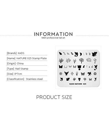 Alexnailart Nature Theme Nail Stamp Stencils - Creative Manicure Design Templates & Printing Tool 5# - Buy Online on GoSupps.com