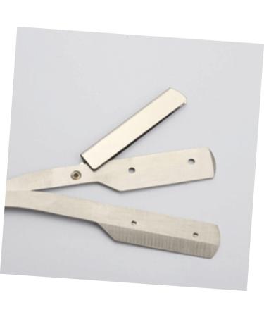 Angoily 2pcs Mustache Scissors & Manual Shaver Set for Men | Stainless Steel Old Fashioned Grooming Tool - International Shipping - Buy Online on GoSupps.com
