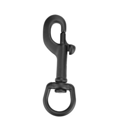 nosii Stainless Steel Swivel Snap Hooks, Hook Swivel Eye Snap Bolt Accessory for Scuba Diving Diver (75MM, Black) black 75 Millimeters