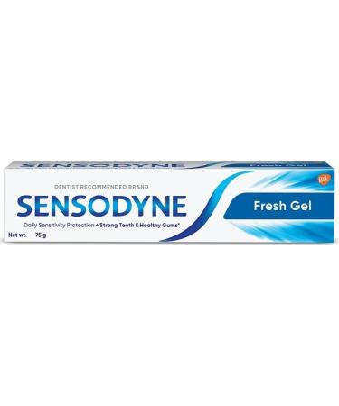 Buy Sensodyne Toothpaste for Sensitive Teeth - Fresh Gel 2.64 oz (Pack of 2) | Strong Teeth & Healthy Gums - International Shipping Available - Buy Online on GoSupps.com