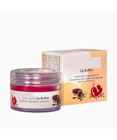 Lip Butter For Dry And Pigmented Damaged & Chapped Lips|Hydrating & Nourishing|Enriched With Cocoa Butter Shea Butter & Essential Oils For Pink Glossy & Soft|10 Gm