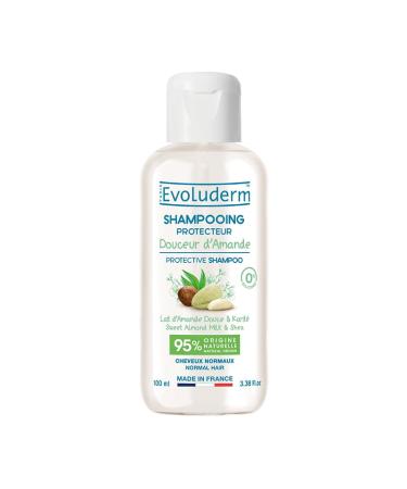 Evoluderm EVOLUDERM Gentle Almond Protective Shampoo 100 ml 95% Natural Ingredients Vegan Made in France