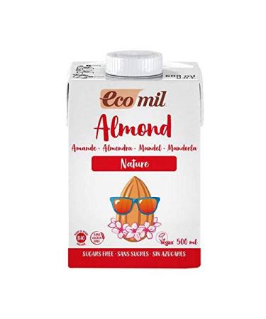 Ecomil Organic Almond Milk without Added Sugar 500 ml - Sold by Unit