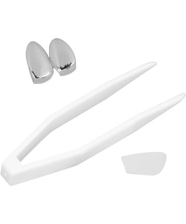 Fashionable Metal Teeth Decoration Hip Hop Tooth Decoration Plating Teeth Brace Jewelry for Halloween Party Silver - Buy Online on GoSupps.com