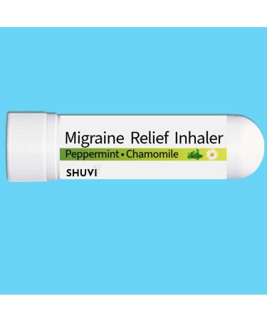 Shuvi Migraine Relief Nasal Inhaler 100% Pure Chamomile & Peppermint Essential Oils Portable Aromatherapy Natural Remedy White - Buy Online on GoSupps.com