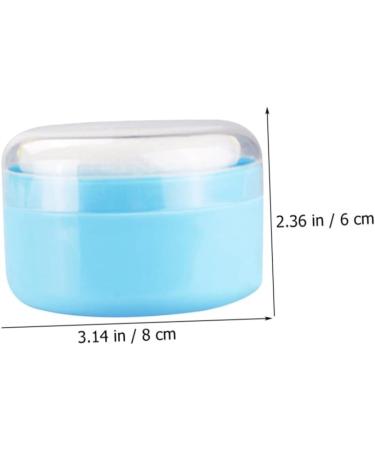 GAFOKI 4pcs Body Powder Puff Box - Travel Makeup Powder Puff Container in Blue Plastic - Buy Online on GoSupps.com