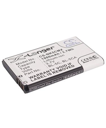 CXYZ 1000mAh Battery Replacement for N0K1A 2610 2626 2700 Classic 2730 Classic 3100 3105 3109 Classic 3110 3110 Classic 3110 Evolve 3120 3125 3600 3620 3650 3660 6030 6085 6086