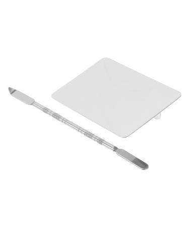 iplusmile Palette Cosm tique en Acier Inoxydable Anneau Grosse Taille Carr M lange Fond de Teint Nail Art Professionnel Femme Usage Beaut