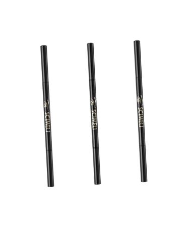 Balacoo 3pcs 2 1 Eyebrow Makeup Tools Mechanical Pencil Eyeliner Pencil Automatic Rotating Pencil To Rotate 1 count (Pack of 1) Greyx3pcs