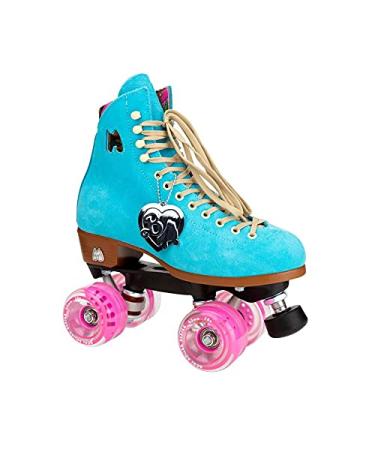 Moxi Skates - Malibu Barbie Limited Edition - Fun and Fashionable Womens Quad Roller Skate True Blue 8