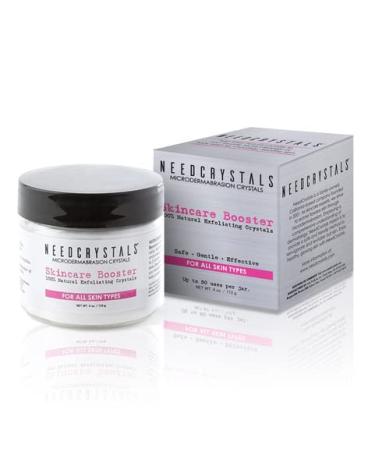NeedCrystals Microdermabrasion Crystals 4 oz. / 113 gr. DIY Facial Scrub. Natural Face Exfoliator for Dull or Dry Skin Improves Scars, Blackheads, Pore Size, Wrinkles, Blemishes & Skin Texture 4 Ounce (Pack of 1) 4 oz Microdermabrasion Crystals