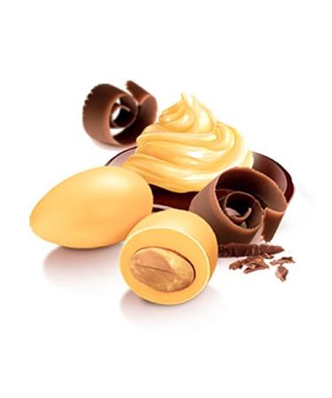 Confetti Papa Confetti Papa | Chocolate and Almond Dragees ZABAION Flavor | YELLOW | Gluten-free dragees suitable for vegetarians | Kosher certified | 500g pack